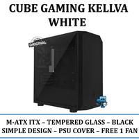 Gambar Casing PC Cube Gaming Kellva Black - M-ATX - TEMPERED GLASS dari Das Livia Computer Kota Administrasi Jakarta Pusat 1 Tokopedia