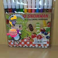 Gambar Spidol 12 Warna / Spidol Menggambar Dan Spidol Mewarnai Mek Snowman dari Semart Komputer &amp; Stationery Kota Depok 1 Tokopedia