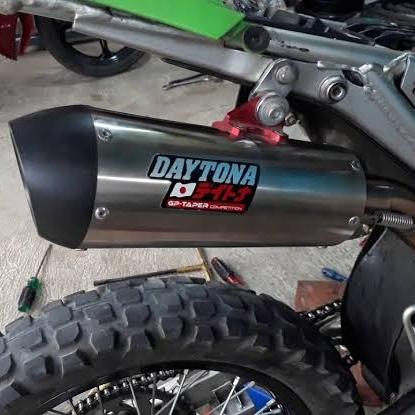 Gambar Knalpot KLX 150 Daytona d tracker KLX150 motor cross trail trabas mx dari obimart Kota Bandung Tokopedia