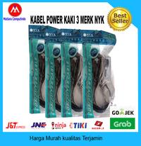 Gambar KABEL POWER ADAPTOR CHARGER LAPTOP 3 LUBANG MERK NYK dari Mutiara Computindo Kab. Bekasi 1 Tokopedia