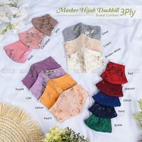 Gambar Masker Hijab Duckbill Brukat Combed 3ply dari VazyaHijab Kota Cimahi 2 Tokopedia