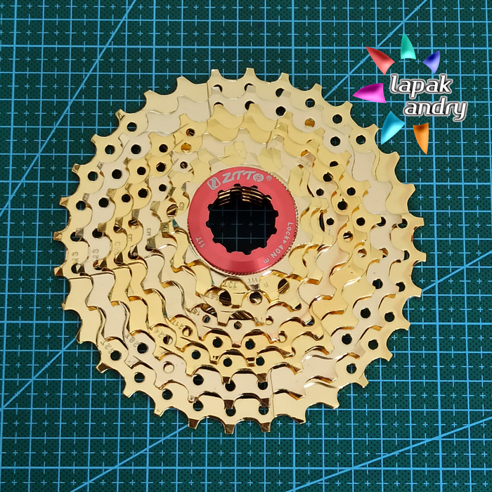 Gambar Sprocket Gold Sproket ZTTO 8 Speed 11-32T 11T - 32T Emas Gold dari LapakAndry Kota Bandung Tokopedia