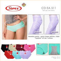 Gambar Celana Dalam wanita tanpa jahitan Sorex EA511 / 511 Seamless panty dari Tintieshopori Kota Medan 5 Tokopedia