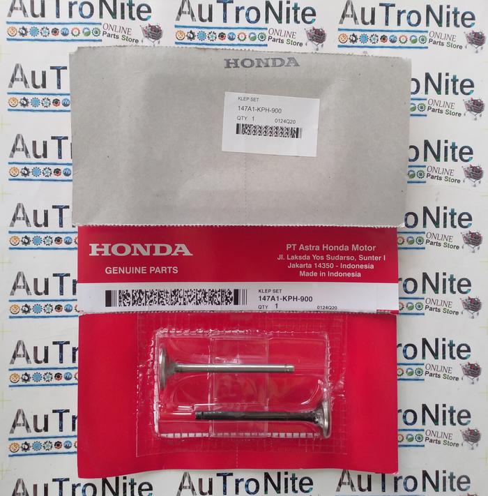 Gambar Paket Klep Masuk Keluar Valve In-Ex 147A1-KPH-900 Ori Honda Karisma Kirana Supra X 125 Karbu FI 147A1KPH900 dari AuTroNite Kota Batu Tokopedia