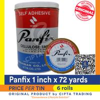 Gambar Adhesive / Isolasi / Selotip - Panfix - Selotip Bening 1 inch x 72 Yards (2.54cm x 66 Meter) Per kaleng = 6 Rolls dari Cipta Trading Kota Administrasi Jakarta Barat 2 Tokopedia