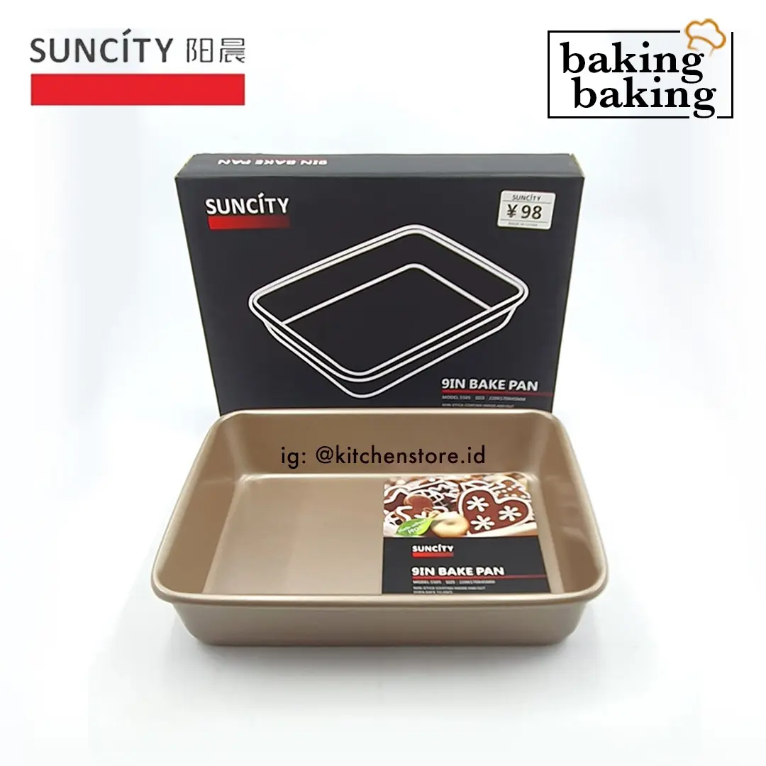 Suncity Roasting And Bake Pan 9" SC5505/ Loyang Kue Roti Press Premium