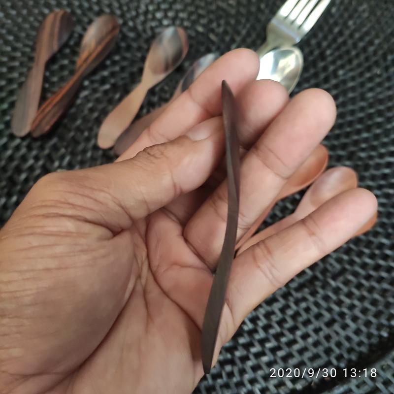 Sendok Kayu / wood Spoon / wooden Spoon mini 10cm kualitas export 1019 2