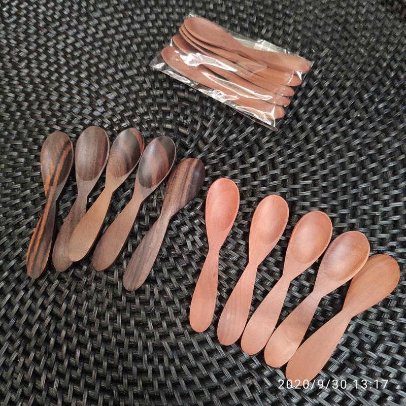 Sendok Kayu / wood Spoon / wooden Spoon mini 10cm kualitas export 1019 0