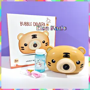 Mainan Bubble Camera Electric Tiger Sabun Gelembung