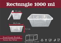 Gambar (5pcs) Thinwall Rectangle/Persegi Panjang Kotak Makan Plastik 1000ml dari Bebek B3Jo Kota Tangerang 1 Tokopedia