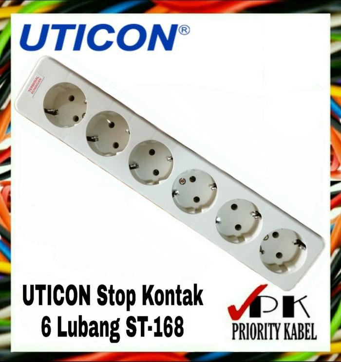 Gambar UTICON Stop Kontak Arde 1 - 6 Lubang dari Priority Kabel Kota Administrasi Jakarta Barat Tokopedia