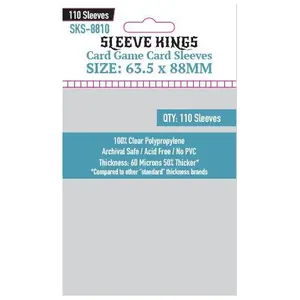 Sleeve Kings Card Game Card Sleeves (63.5x88mm) 110 pcs / Pack
