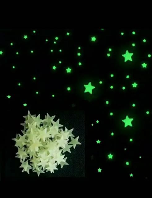 STIKER BINTANG FOSFOR GLOW IN THE DARK 4
