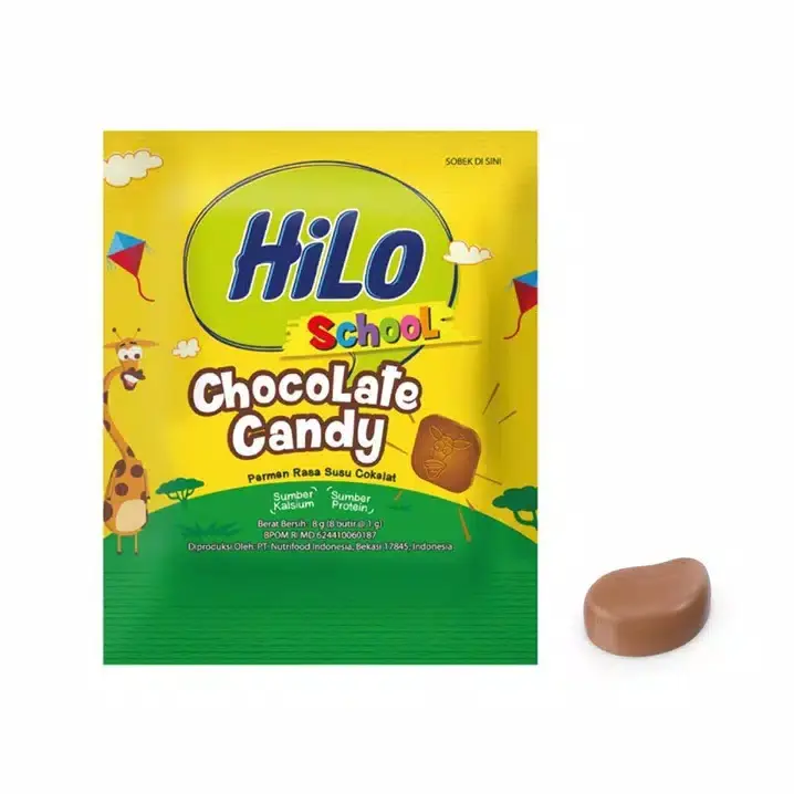Hilo School Chocolate Candy permen coklat susu 10's 1