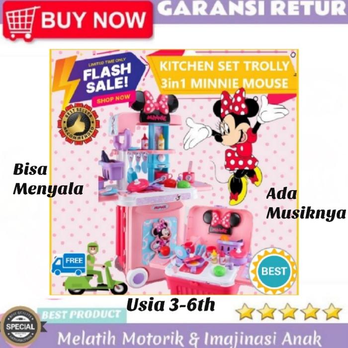 Gambar MAINAN ANAK PEREMPUAN USIA 3-6 TH HAPPY COOKING CUTE PINKY MINI MOUSE dari Muhsin Khan Kota Bogor Tokopedia