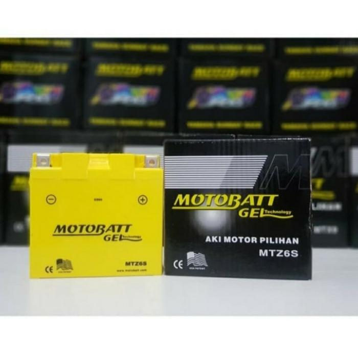 Gambar Aki Motor Motobatt Asli type MTZ6S untuk Honda Vario 125/150 dari Titotishop Jakarta Timur Tokopedia