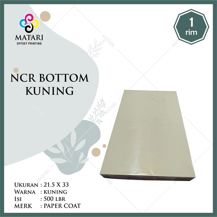 Gambar Kertas NCR Carbonless Paper Bottom Warna Ukuran F4 / Folio - Merah Muda dari Matari Bandung Kota Bandung 3 Tokopedia