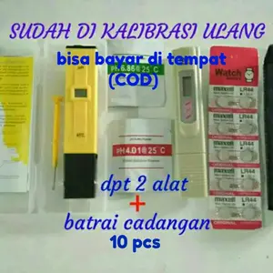 paket ph meter dan tds 3/alat ukur ph/alat ukur ppm hidroponik