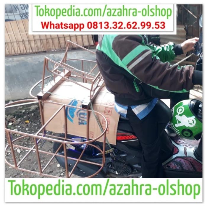 Gambar keranjang galon motor breket dari Zahra Online shoping Kota Bekasi Tokopedia
