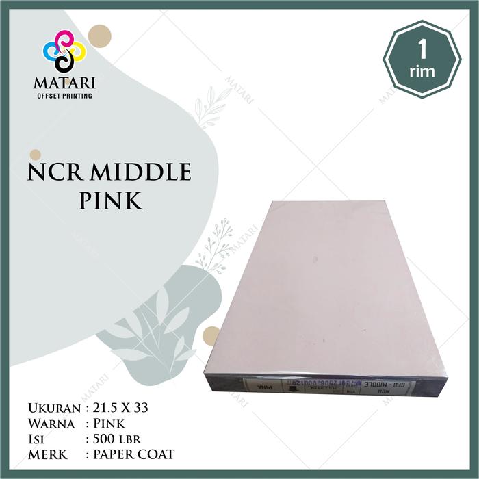 Gambar Kertas NCR Carbonless Paper Middle Warna Ukuran F4 / Folio - Merah Muda dari Matari Bandung Kota Bandung 2 Tokopedia