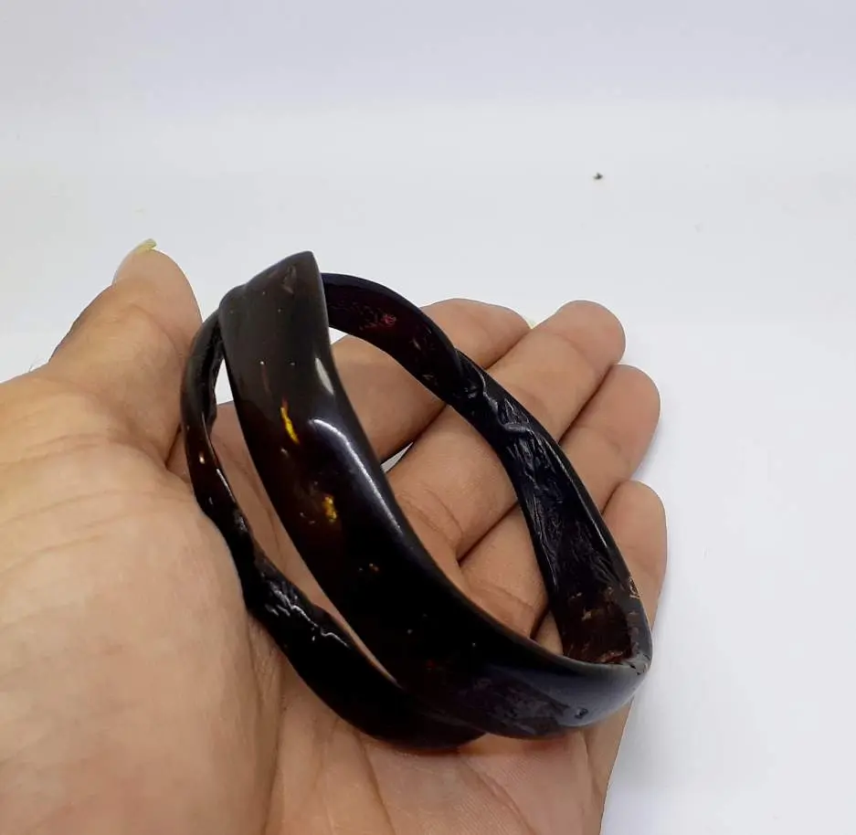 GELANG AKAR BAHAR MERAH ASLI LENTUR