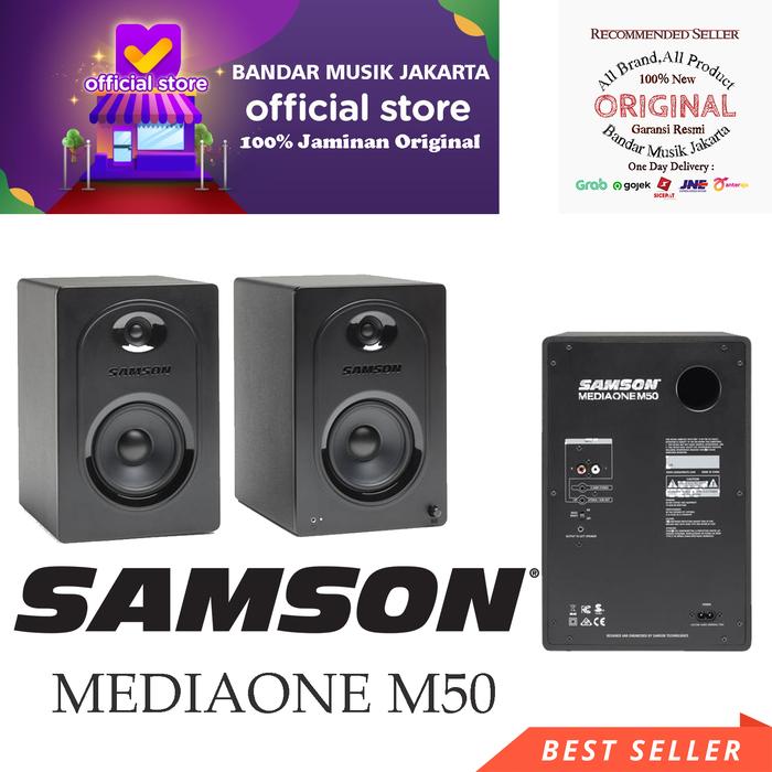 Gambar Samson MediaOne M50 Powered Studio Monitors,BMJ dari Bandar Musik Jakarta BMJ Kota Administrasi Jakarta Pusat Tokopedia
