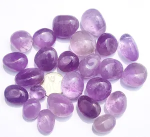 1.23.1TB - Natural Amethyst Tumbled - SET 20 Gram - RANDOM - Bolivia