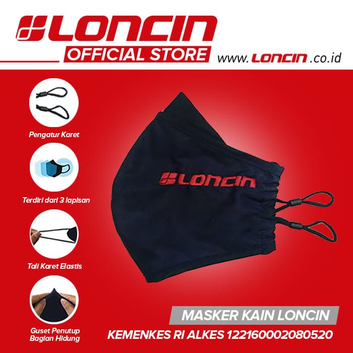 Gambar Masker Kain LONCIN - 3 Lapis / 3 Ply dari Loncin Indonesia Kota Administrasi Jakarta Barat Tokopedia