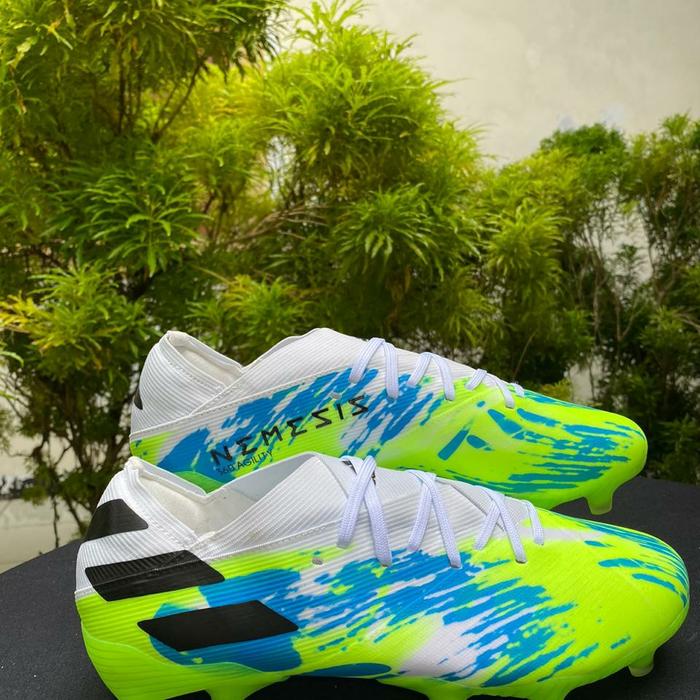 Gambar Sepatu Bola Adidas Nemeziz 19.1 Green White FG dari kimshoes Kab. Tangerang Tokopedia