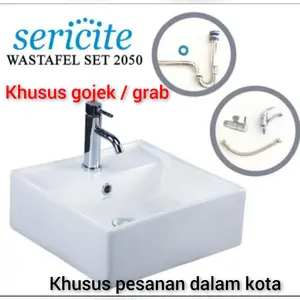 wastafel sericite 2050 paket komplit untuk dalam kota