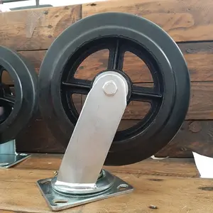 RODA TROLLEY TROLI BESI LAPIS KARET 8 INCN HEAVY DUTY TIPE HIDUP