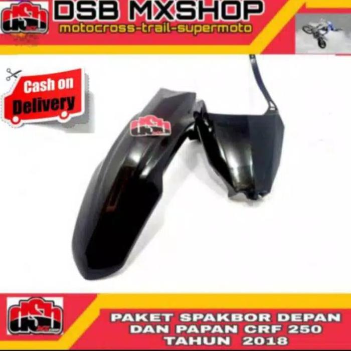 Gambar spakbor depan dan papan nomer crf 250 merk xcrosbone dari dsb mxshop Kab. Bandung Tokopedia