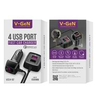 Gambar V-GeN Vgen Vcc4-02 Car Charge Mobil 4 Port USB Fast Charging dari Golden Celluler Kota Administrasi Jakarta Pusat 3 Tokopedia