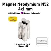 Gambar MAGNET NEODYMIUM N52 SUPER STRONG 4x1 mm GROSIR dari Nirvana Indonesia Yoga Kota Medan 1 Tokopedia