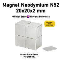 Gambar MAGNET NEODYMIUM N52 20x20x2mm SUPER STRONG GROSIR TERMURAH dari Nirvana Indonesia Yoga Kota Medan 1 Tokopedia