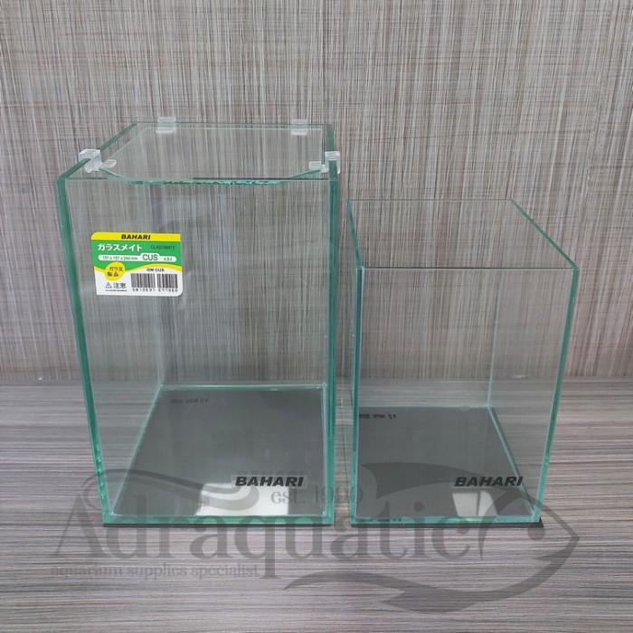 Gambar AQUARIUM PREMIUM BAHARI 15X15X24CM KACA AKUARIUM CUPANG SOLITER dari ADRAQUATIC Kota Bandung Tokopedia