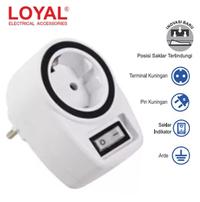 Gambar LOYAL LY-932 Steker Stop Kontak Arde 1 LB Saklar Lubang Colokan LY932 dari Britplaza Kota Depok 2 Tokopedia