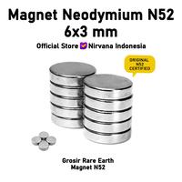 Gambar MAGNET NEODYMIUM N52 SUPER STRONG 6x3 mm GROSIR dari Nirvana Indonesia Yoga Kota Medan 1 Tokopedia
