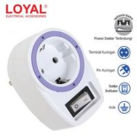 Gambar LOYAL LY-932 Steker Stop Kontak Arde 1 LB Saklar Lubang Colokan LY932 dari Britplaza Kota Depok 1 Tokopedia