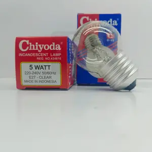 lampu pijar dop chiyoda 5w hyper ps55 10w 15w 25w 40w 60w 75w 100w