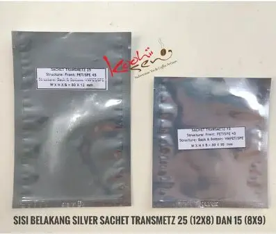 Sachet Transmetz TM 25 (12x8) Kemasan Transparan Metalized Food Grade 1