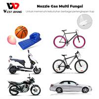 Gambar Pompa Sepeda 120 psi Bike Air Pump Alluminuim West Biking B4405 dari West Biking Indonesia Jakarta Utara 5 Tokopedia