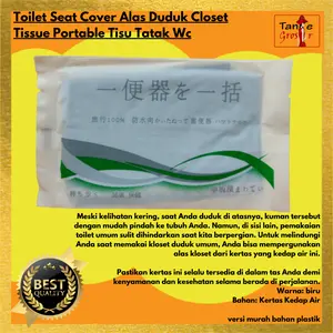 Toilet Seat Cover Duduk Closet Tissue Portable Tisu Tatak Wc