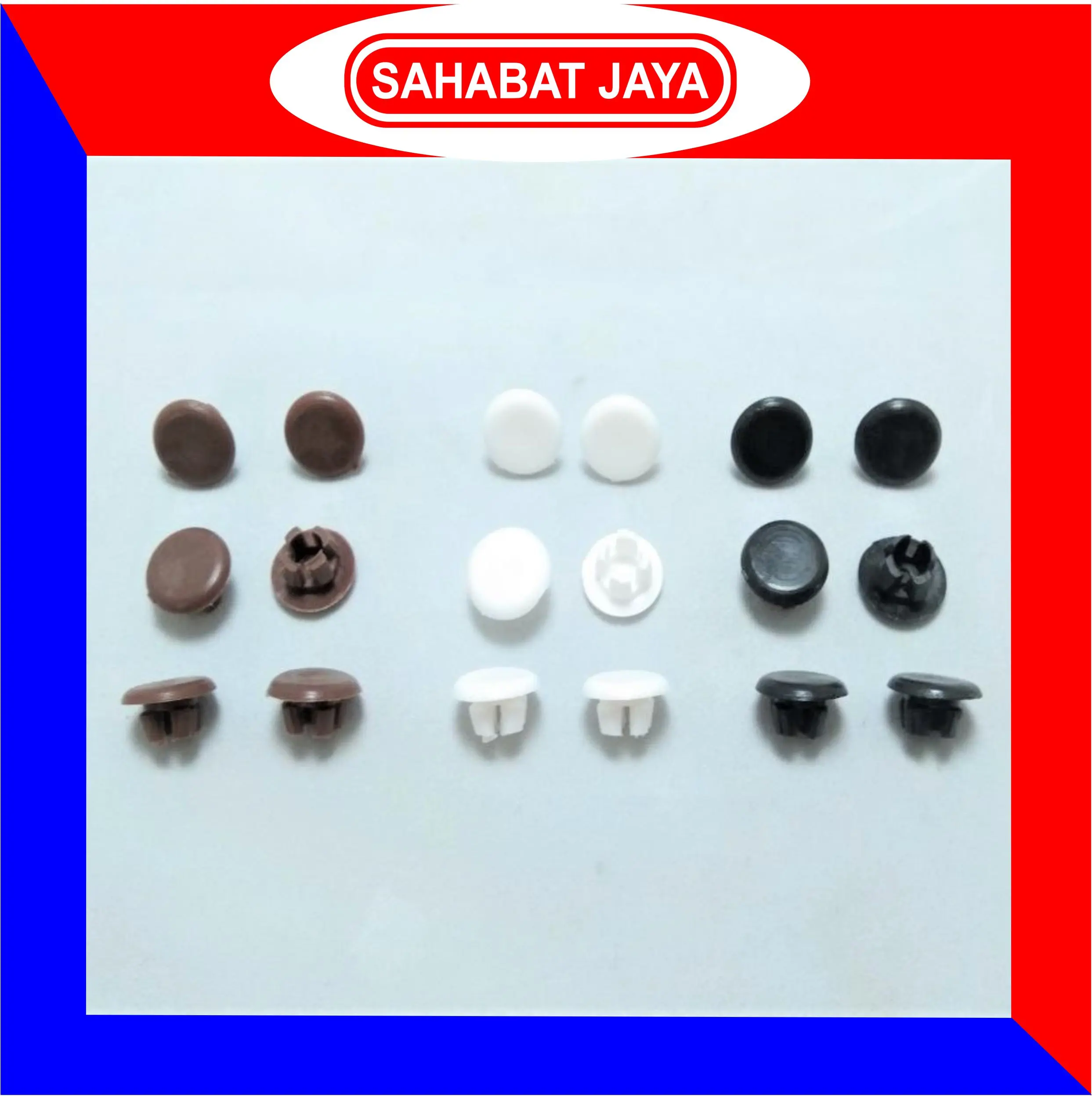 Hole Cap Plug Tutup Skrup Sekrup Plastik Lubang Pintu Kusen Aluminium