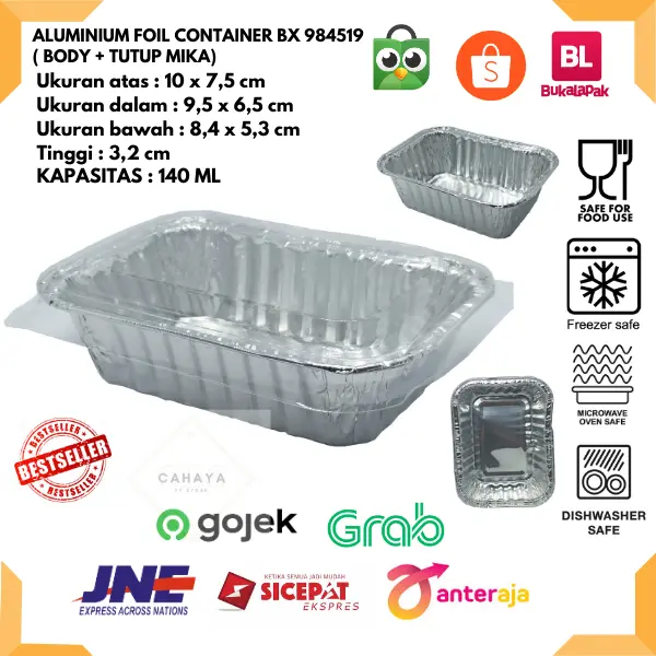 ALUMUNIUM FOIL CUP BX 984519 - READY STOCK / DIJAMIN BAGUS