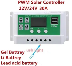 SCC PWM 30A For Lithium & Lead Acid Battery