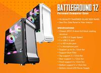 Gambar Casing Simbadda BattleGround 12 BLACK - ATX, mATX Tempered Glass dari Techno Computer Bali Kota Denpasar 3 Tokopedia