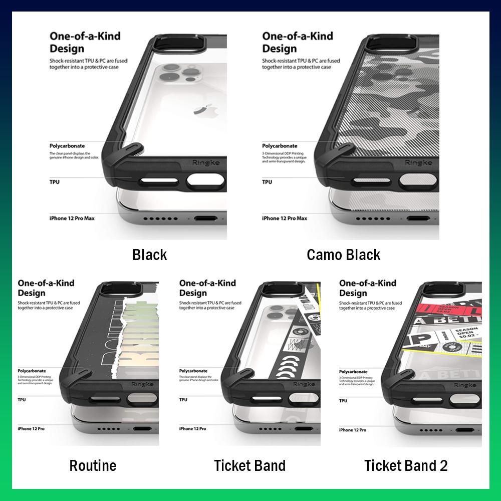 Case iPhone 12 Pro Max 12 Pro 12 Mini Ringke Fusion X AntiShock Casing