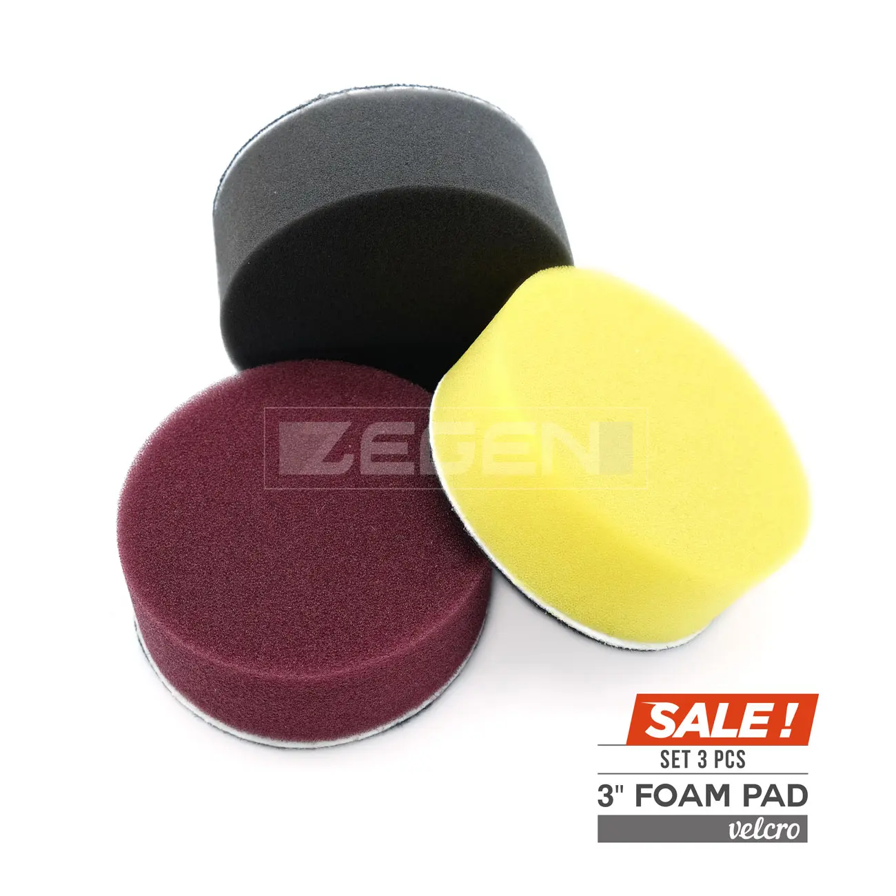 (3 PCS) FOAM PAD / BUSA POLES 3 INCH 3" 76mm FLAT (EKONOMIS)