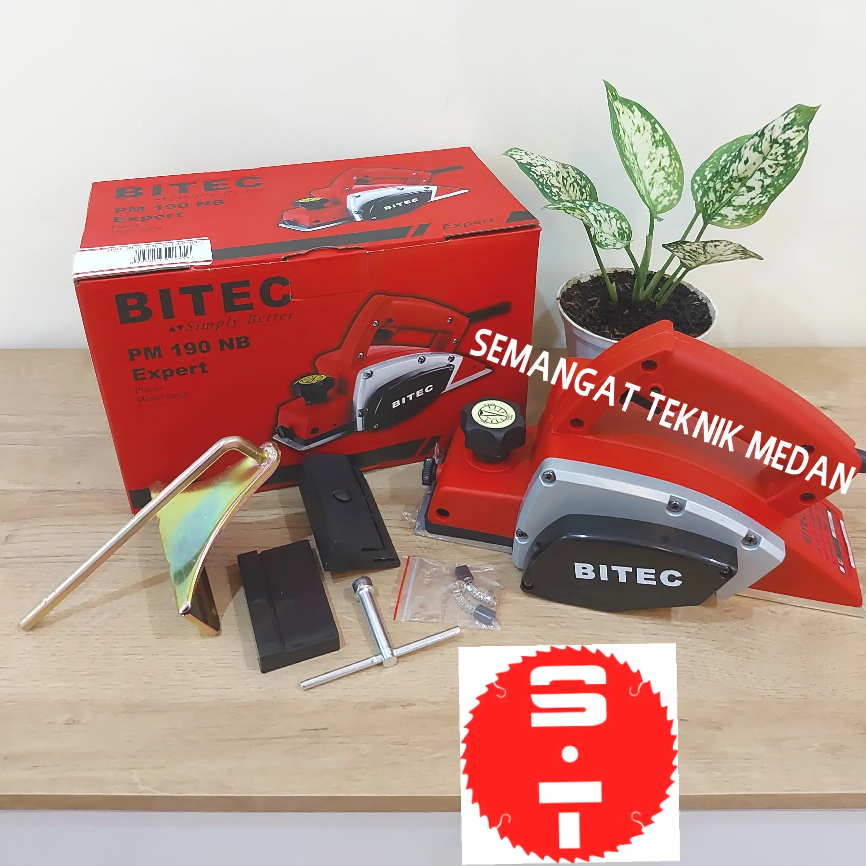 PM190NB MESIN SERUT PASAH KETAM HAND PLANER PLANNER 3" BITEC PM 190 NB